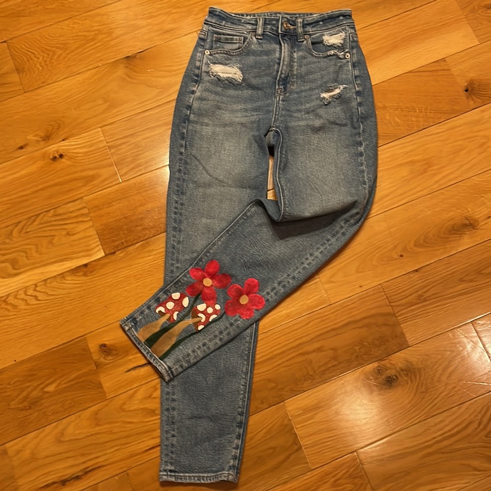 American Eagle Handpainted Jeans